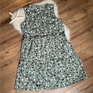 Women’s Summer Dot Print BoHo sleeveless sundress Sz Medium